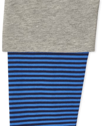 Boys Striped 2 In 1 Top 3-Pack