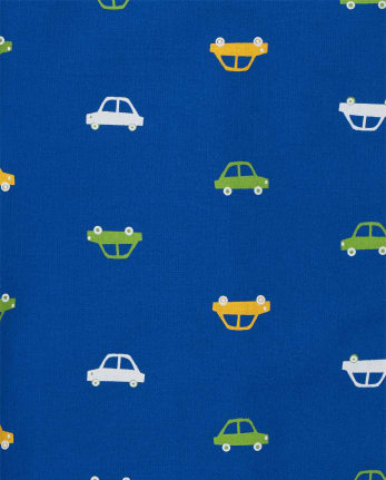 Baby And Toddler Boys Car Poplin Button Up Shirt