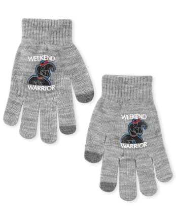 Boys Patch Texting Gloves 2-Pack