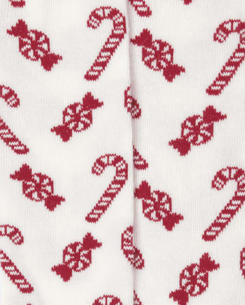 Toddler Girls Candy Cane Tights