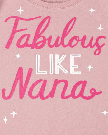 T-shirt graphique Nana pour bébés et petites filles