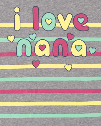 Baby And Toddler Girls Nana Graphic Tee