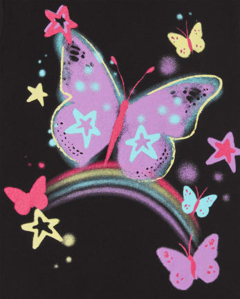 Girls Butterfly Graphic Tee