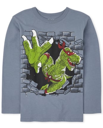 Camiseta gráfica Dino Ninja para niños