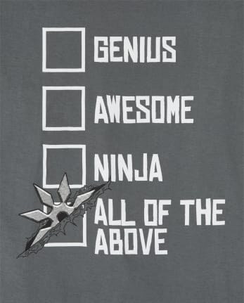 Camiseta gráfica Genius para niños
