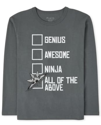 Camiseta gráfica Genius para niños