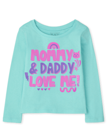 T-shirt graphique familial pour bébés et petites filles