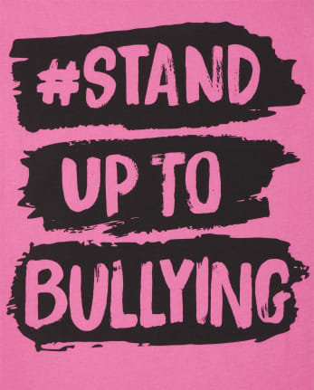 Camiseta gráfica anti-bullying unisex para niños