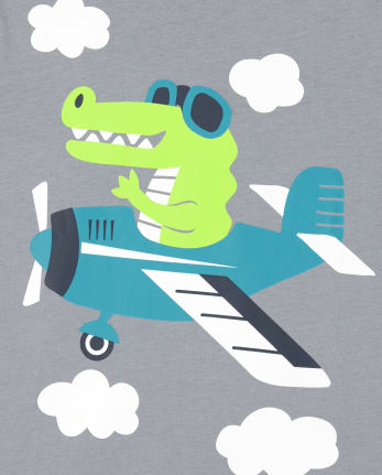 Lot de 2 t-shirts à imprimé animal pour tout-petits garçons