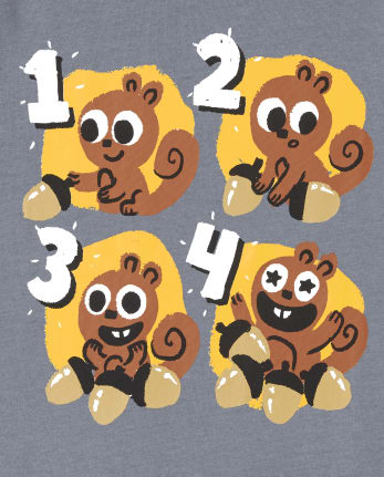Lot de 2 t-shirts graphiques éducatifs pour tout-petits garçons