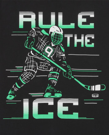 T-shirt graphique pour garçons Rule The Ice