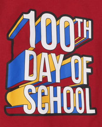 Toddler Boys 100th Day Of School Graphic Tee