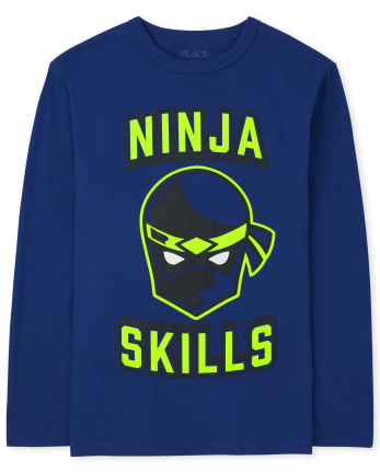 Camiseta gráfica Ninja Skills para niños