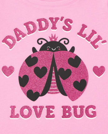 Baby And Toddler Girls Love Bug Graphic Tee