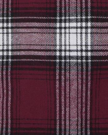 Boys Plaid Flannel Button Up Shirt