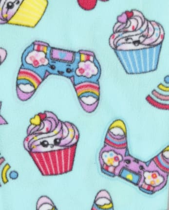 Girls Video Game Fleece Pajama Pants
