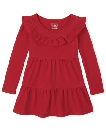 Baby And Toddler Girls Tiered Dress