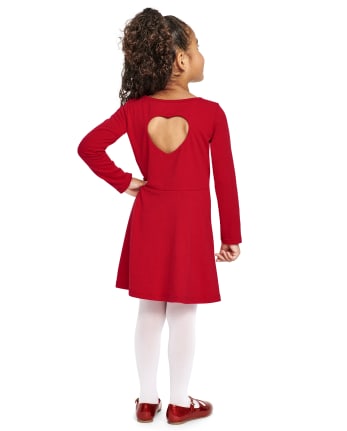 Baby And Toddler Girls Heart Cut Out Everyday Dress
