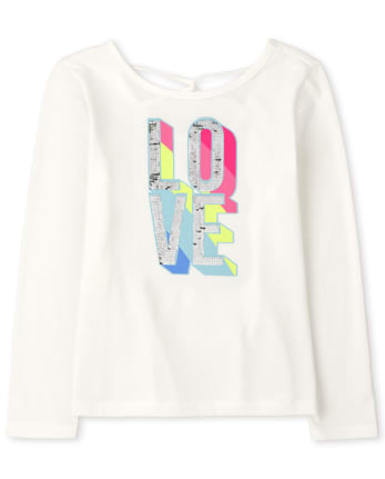 Haut à sequins et découpes pour fille