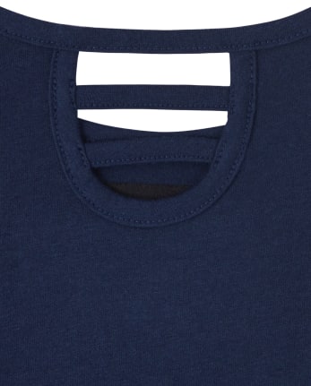 Girls Snowflake High Low Top