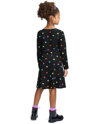 Girls Print Skater Dress