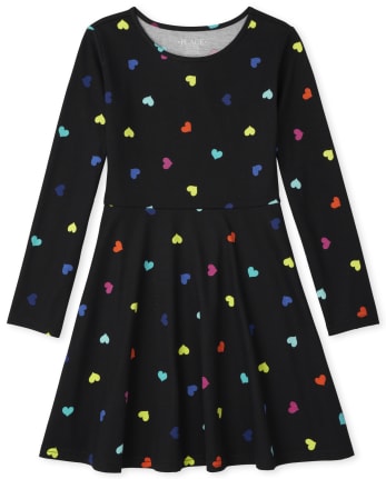 Girls Print Skater Dress