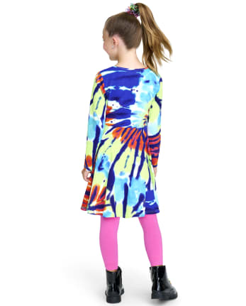 Girls Print Skater Dress
