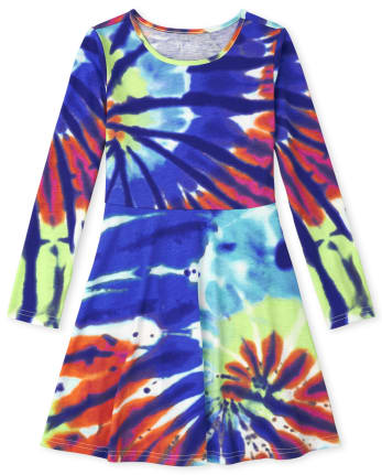 Girls Print Skater Dress