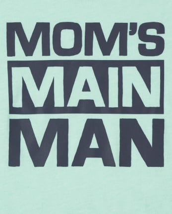 Baby And Toddler Boys Mom's Man Graphic Tee