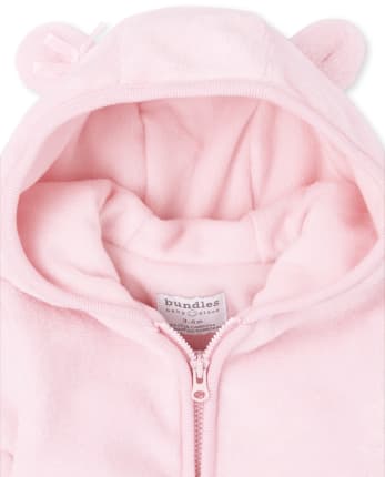 Veste douillette en fausse fourrure ours pour bébé fille