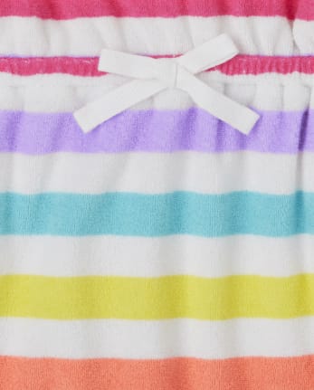 Cubierta a rayas de arcoíris para bebés y niñas pequeñas