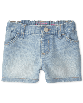 Shorts de mezclilla para bebés y niñas pequeñas