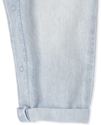Salopette en jean pour bébés et petites filles