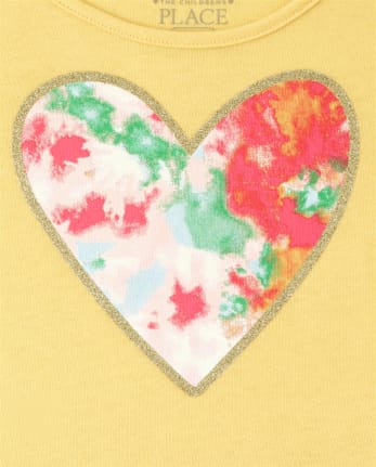 Toddler Girls Tie Dye Heart 2-Piece Set