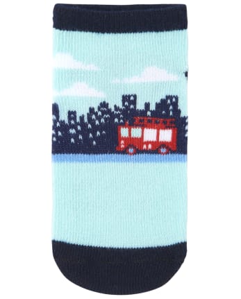 Toddler Boys Vehicle Ankle Socks 6-Pack