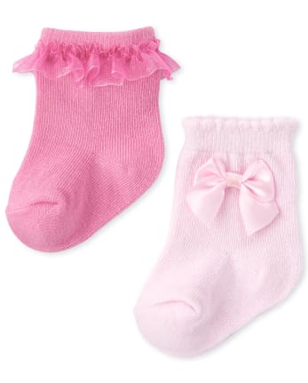 Pack de 6 calcetines midi elegantes para bebé niña | The Children's - MULTI CLR