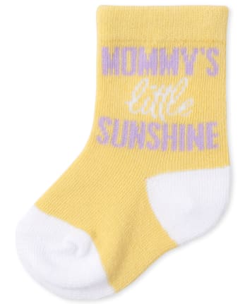 Baby Girls Floral Midi Socks 6-Pack