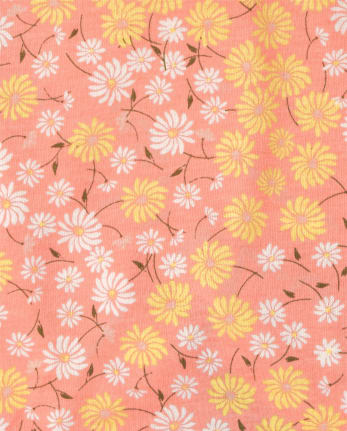 Conjunto de 2 piezas de cambray con volantes florales para niñas pequeñas