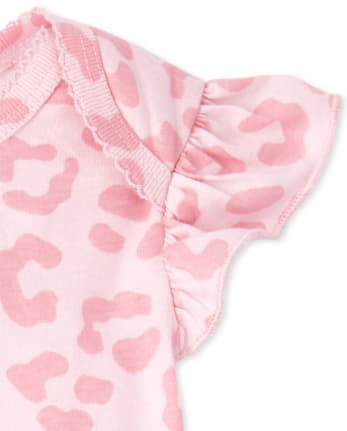 Baby Girls Leopard Tutu Bodysuit 2-Pack