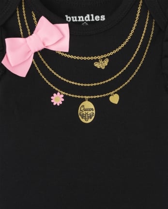 Baby Girls Queen Bee Bodysuit 5-Pack