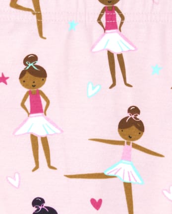 Baby And Toddler Girls Ballet Snug Fit Cotton Pajamas