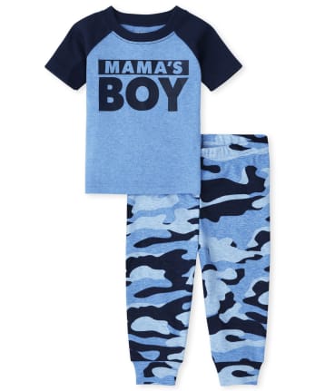 Baby And Toddler Boys Camo Snug Fit Cotton Pajamas