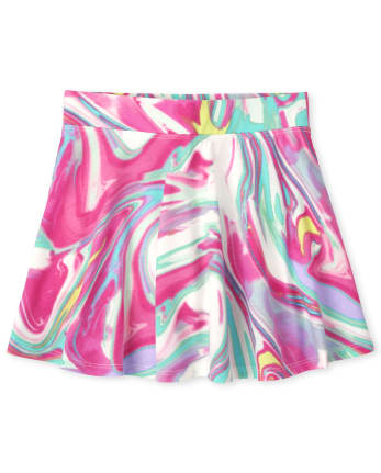 Falda pantalón estampada para niñas