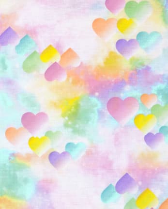Girls Heart Rainbow Pajamas 2-Pack