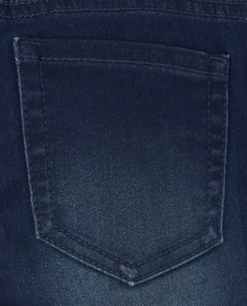 Jegging à enfiler en denim extensible pour fille