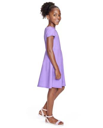 Girls Criss-Cross Everyday Dress