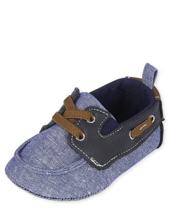 Baby Boys Chambray Boat Shoes