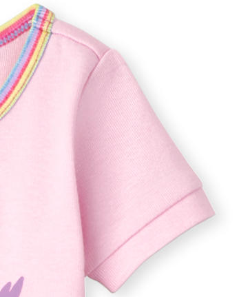 Baby And Toddler Girls Alphabet Snug Fit Cotton Pajamas