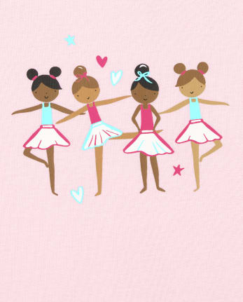 Baby And Toddler Girls Ballet Snug Fit Cotton Pajamas