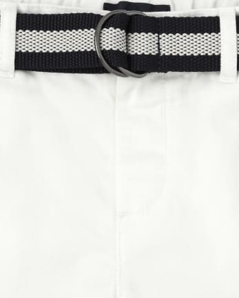 Baby And Toddler Boys Belted Chino Shorts